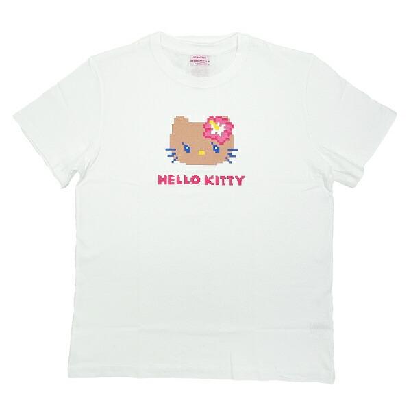 サンリオ 日焼けキティ 半袖Tシャツ (フェイス) Mサイズ アパレル