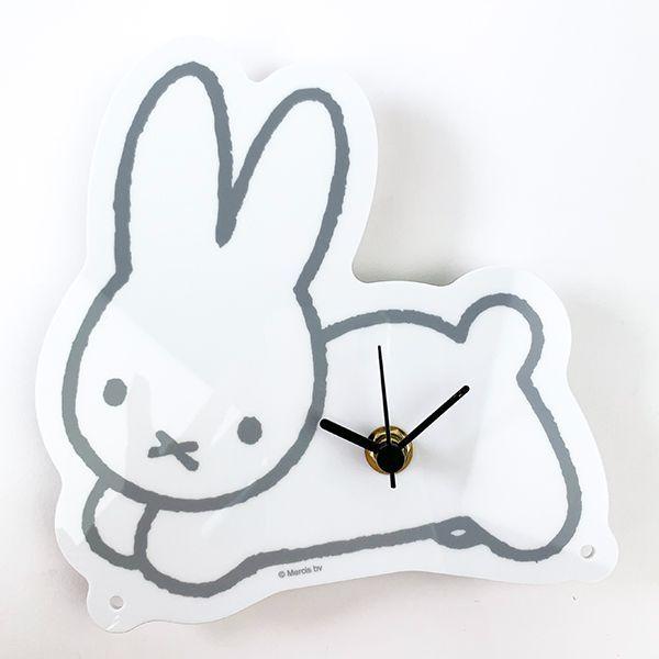 ミッフィー  時計　アクリルクロック 置き時計・壁掛け時計 ミッフィー(イエロー) アクリルクロック