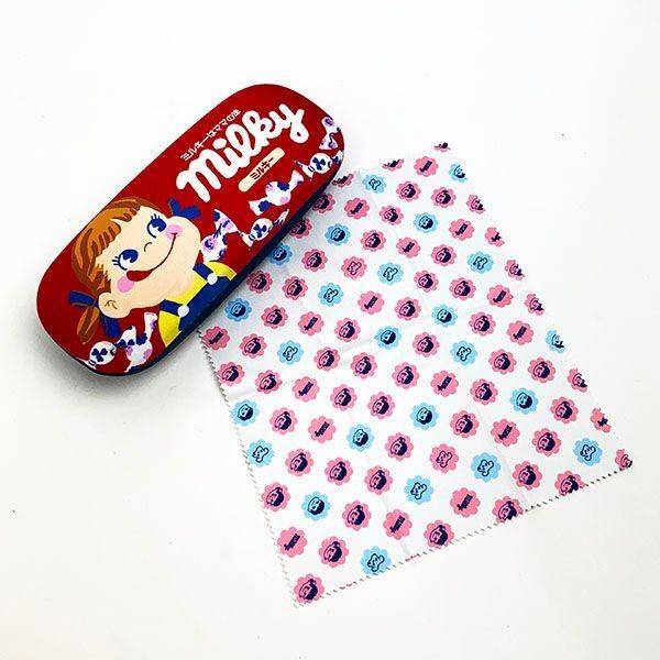 ペコちゃん ミルキー メガネケース グッズ ミルキーの包み紙のクロス