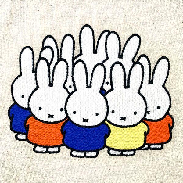 Miffy ミッフィー miffy 巾着 刺繍ミッフィーいっぱい