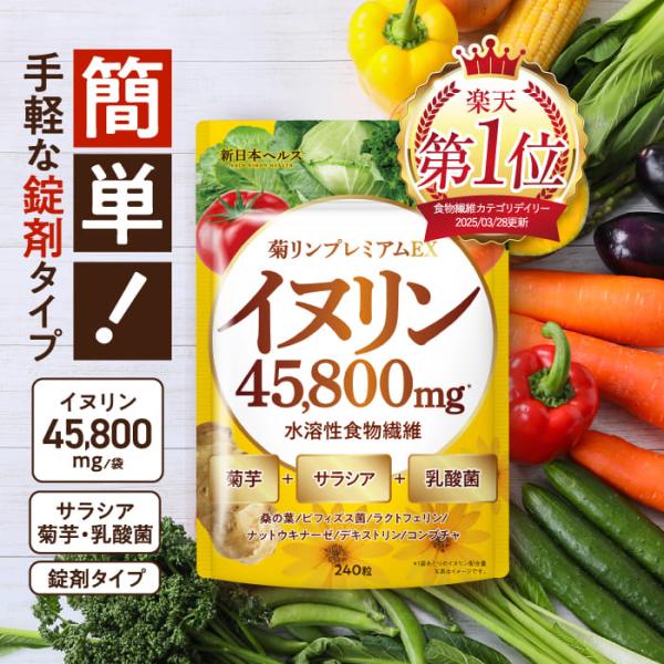 イヌリン 菊リンプレミアムEX 水溶性 食物繊維 菊芋 高濃度