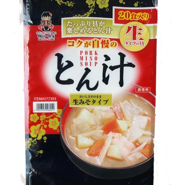 宮坂醸造 神州一味噌 Miyasaka-jozo 神州一味噌 とん汁 生みそタイプ 20食
