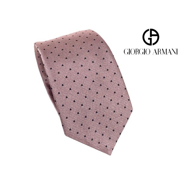未使用タグ付　アルマーニ　ネクタイ　ピンク　ドット　派手　結婚式 GIORGIO ARMANI ジョルジオ アルマーニ 360087 2F295 00070 PINK