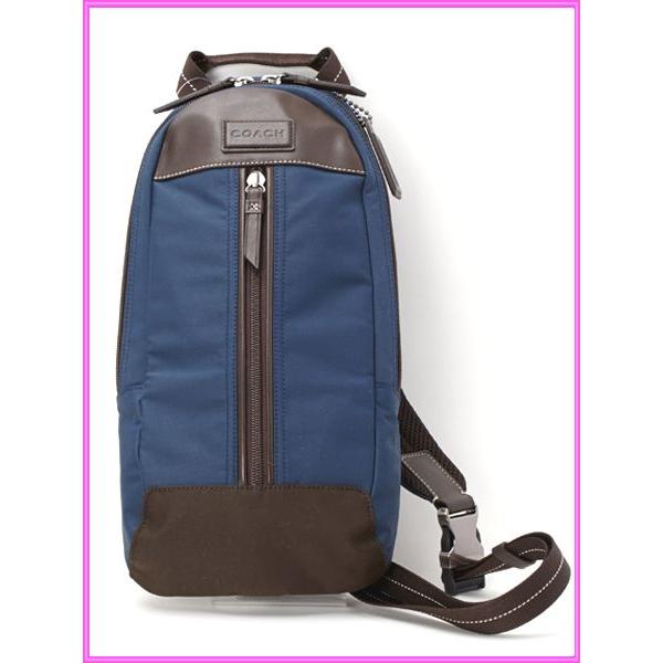 COACH コーチ F70692 GMDBL ロゴプレート付き ダークブルー系 