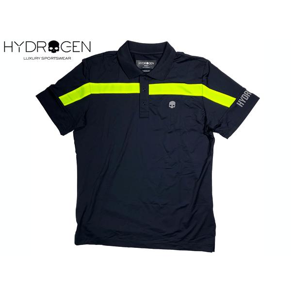 HYDROGEN（ハイドロゲン） G00036 D56 ロゴ入り ブラック系地 蛍光
