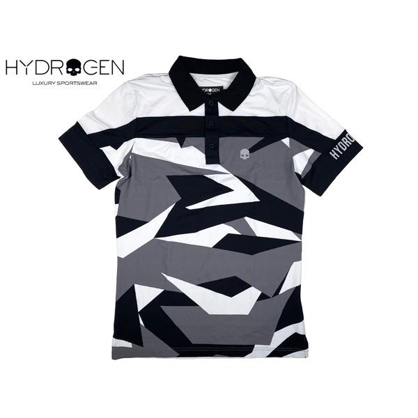 ハイドロゲン ポロシャツ Hydrogen G Golf Polo スカル絵柄 ロゴ入り メンズ向け グレーxブラック系カモフラージュ柄 ホワイト 半袖 ゴルフ ポロシャツ Xs Etco 127 ペルレイ 通販 Yahoo ショッピング