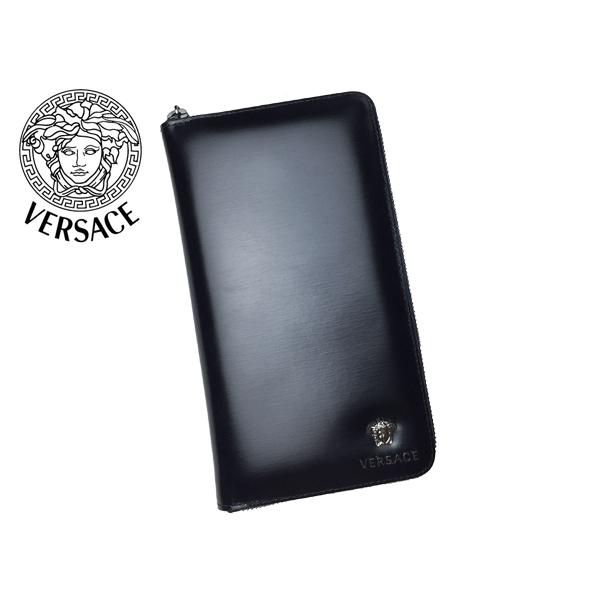 ヴェルサーチ VERSACE 長財布 ブラック GIANNI VERSACE ヴェルサーチ 長財布 DP33597 DCRGR D41UB 立体 ロゴ