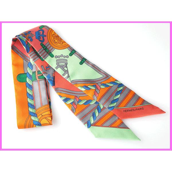 HERMES（エルメス） 061729 S02 GRANDE TENUE TWILLY SCARF ロゴ入り 