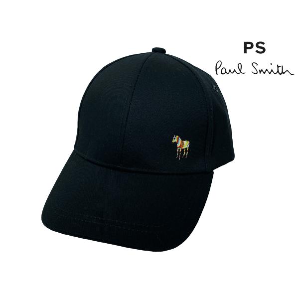 ポールスミス　× ニューエラ　マルチカラー刺繍　黒キャップ PS Paul Smith ポールスミス M2A 987C SZEBRA ワンポイント マルチ