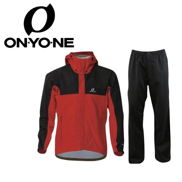 ONYONE　オンヨネ　MEN’S COMBAT RAIN SUITS（WINTER OPTION）　Mサイズ　上下セット　レッド×ブラック