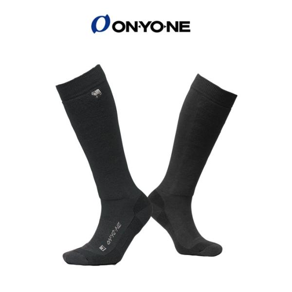 ONYONE　オンヨネ　メリノPPソックス　ロング　中厚手　ODA92930　ブラック　スキー　靴下