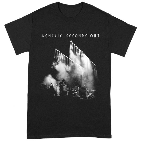 (ジェネシス) Genesis オフィシャル商品 ユニセックス Seconds Out Tシャツ 半袖 カットソー トップス BI169 (ブラック/