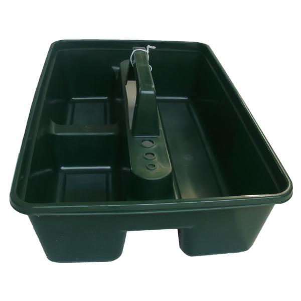 多目的に使えるタックトレー。持ち運びに便利なハンドル付き。