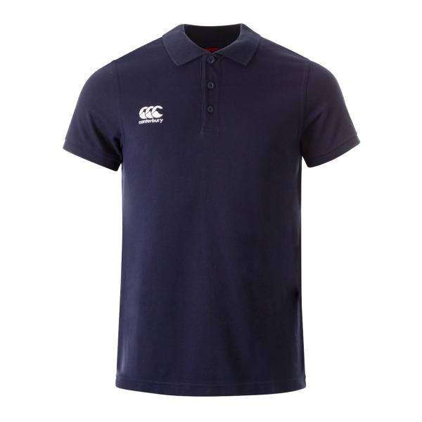 (カンタベリー) Canterbury メンズ Waimak トレーニング ラグビー 半袖ポロシャツ CS118 (ネイビー)