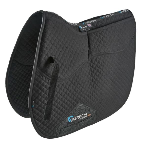 留め具: D環、面ファスナー。素材テクノロジー: 湿気を逃すモイスチャーウィッキング。ライニング: 汗を瞬時に逃すウルトラ Driゾーン。曲線デザイン、丈夫なガースガード。デザイン: ロゴ、キルティング。 馬のカーブに併せて低圧縮シムをポケ...