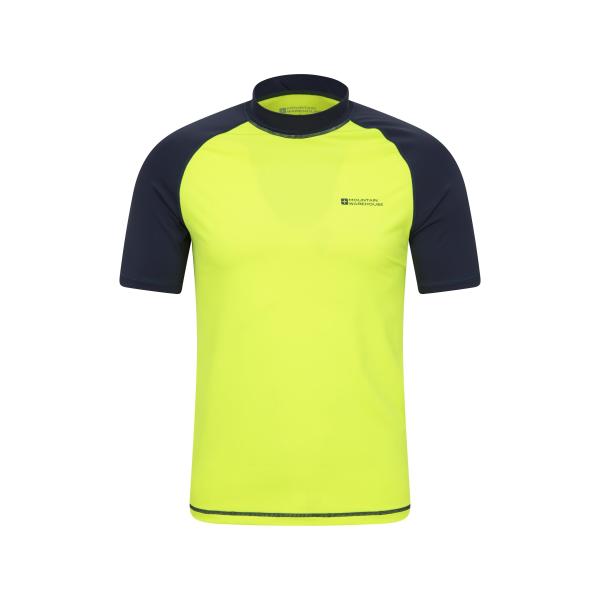 (マウンテン・ウェアハウス) Mountain Warehouse メンズ UV保護 水着 ラッシュガード スイムウェア MW1298 (ライム)