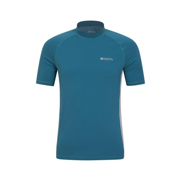 (マウンテン・ウェアハウス) Mountain Warehouse メンズ UV保護 水着 ラッシュガード スイムウェア MW1298 (ぺトロル)