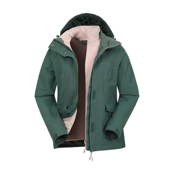 (マウンテン・ウェアハウス) Mountain Warehouse レディース Thunderstorm II ジャケット 3イン1 防水 アウター MW1467 (グリ