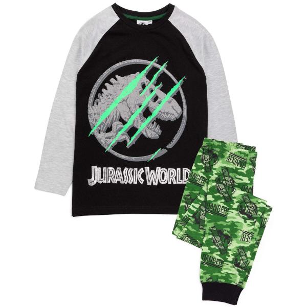 (ジュラシック・ワールド) Jurassic World オフィシャル商品 キッズ・子供 ボーイズ 迷彩 パジャマ 長袖 上下セッ