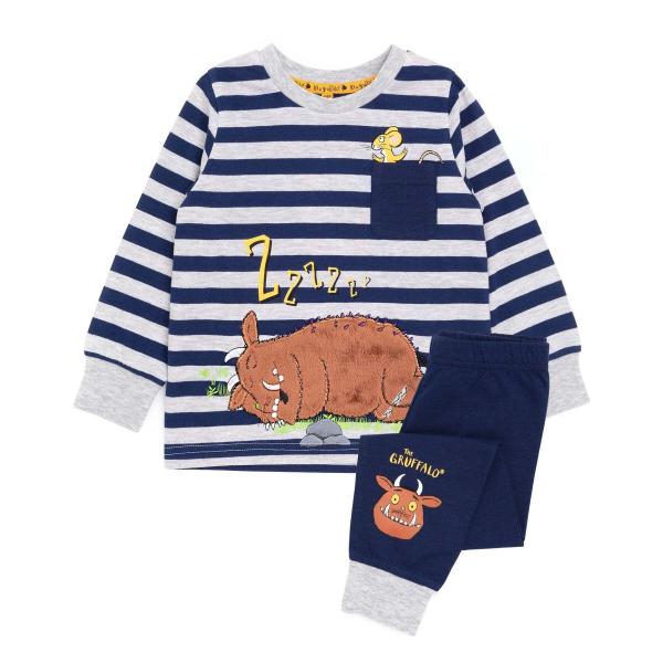 (もりでいちばんつよいのは) The Gruffalo オフィシャル商品 キッズ・子供用 グラッファロ パジャマ ストライプ