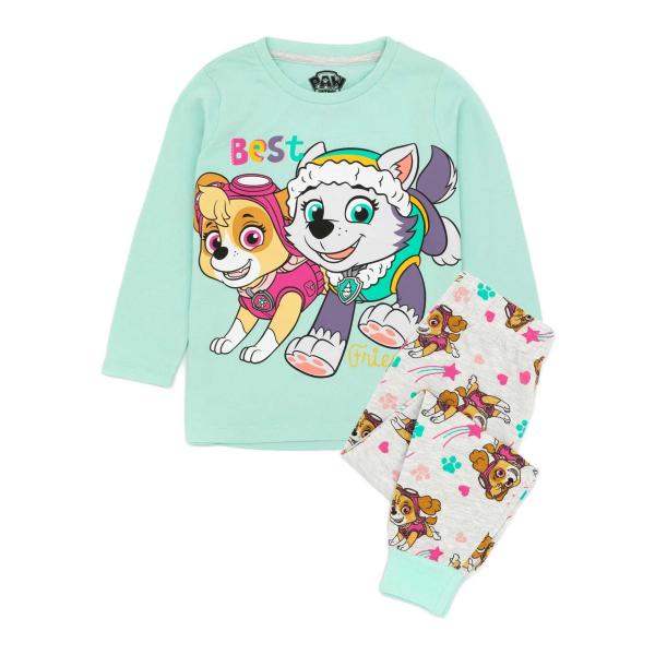 (パウ・パトロール) Paw Patrol オフィシャル商品 キッズ・子供 スカイとエベレスト パジャマ 長袖 上下セット NS6