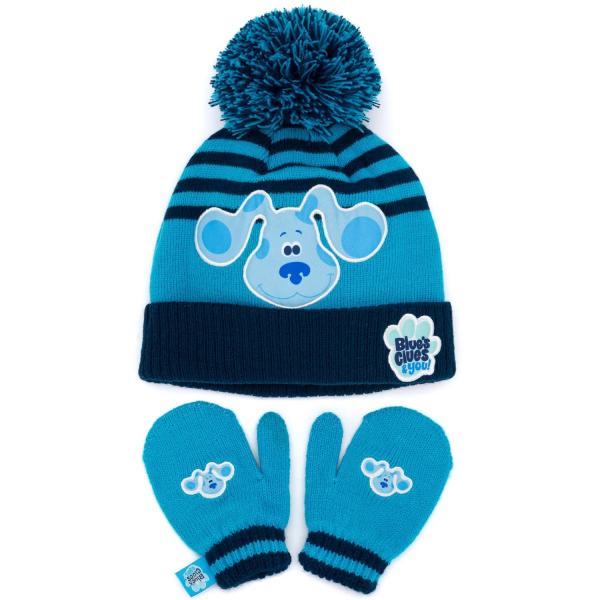 (ブルーズ・クルーズ・アンド・ユー) Blue´s Clues &amp; You! オフィシャル商品 キッズ・子供 ニット帽 手袋 セット NS7
