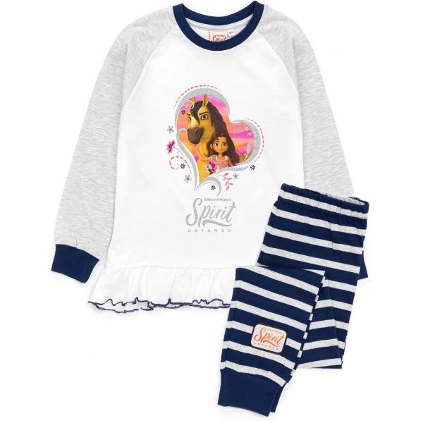 (スピリット 未知への冒険) Spirit Untamed オフィシャル商品 キッズ・子供用 パジャマ 長袖 上下セット 女の子 NS71