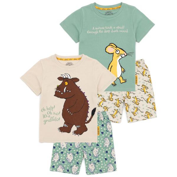 (もりでいちばんつよいのは) The Gruffalo オフィシャル商品 キッズ・子供 パジャマ 半袖 半ズボン 上下セット NS75