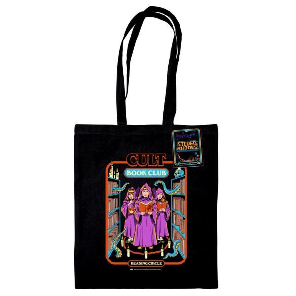 (スティーブン・ローズ) Steven Rhodes オフィシャル商品 Cult Book Club トートバッグ エコバッグ 布バッグ PM10159 (ブ