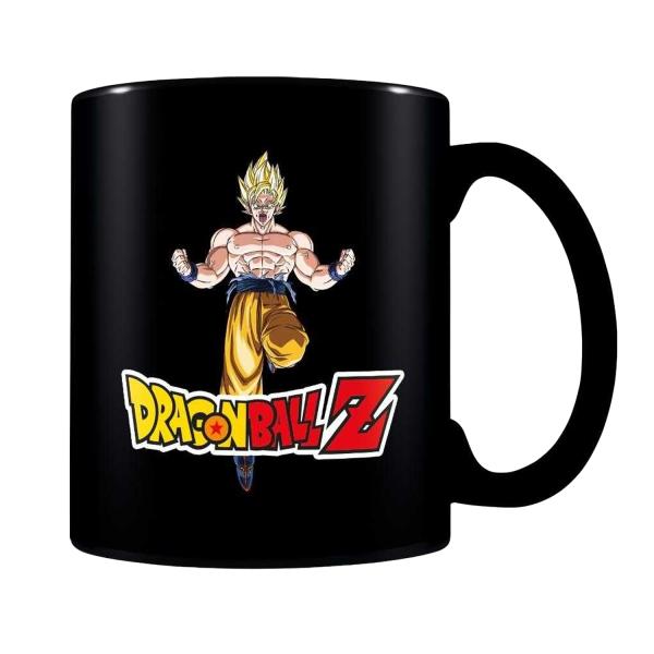 (ドラゴンボールZ) Dragon Ball Z オフィシャル商品 悟空 感温変色 マグ マグカップ コップ PM13539 (ブラック/イエロ