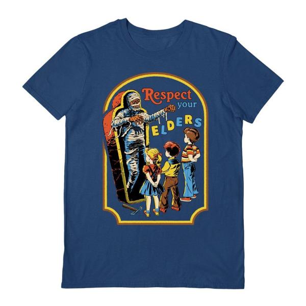 (スティーブン・ローズ) Steven Rhodes オフィシャル商品 ユニセックス Respect Your Elders Tシャツ 半袖 トップス PM9397