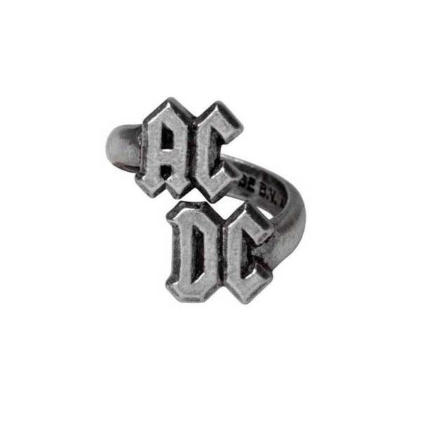 (エーシー・ディーシー) AC/DC オフィシャル商品 ロゴ リング 指輪 アクセサリー RO10714 (シルバー)