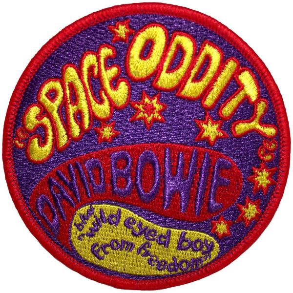 (デヴィッド・ボウイ) David Bowie オフィシャル商品 Space Oddity ワッペン アイロン接着 パッチ RO13808 (パープル/レ