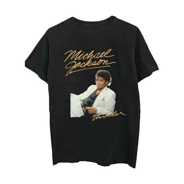 (マイケル・ジャクソン) Michael Jackson オフィシャル商品 ユニセックス  Thriller Suit Tシャツ 半袖 トップス RO2579 (