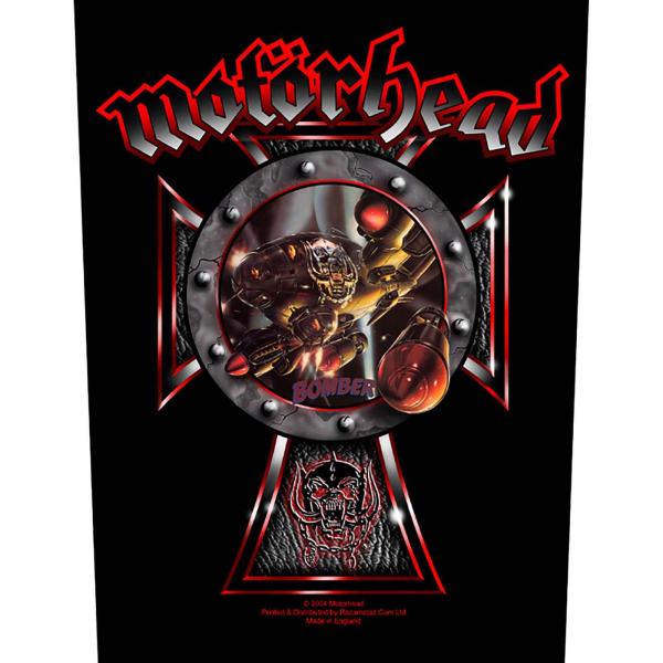 (モーターヘッド) Motorhead オフィシャル商品 Iron Cross Bomber 2004 ワッペン パッチ RO2603 (ブラック/レッド)