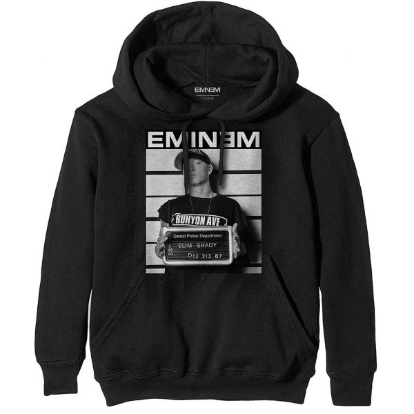 (エミネム) Eminem オフィシャル商品 ユニセックス  Arrest パーカー プルオーバー フード付き トレーナー RO2865 (ブ
