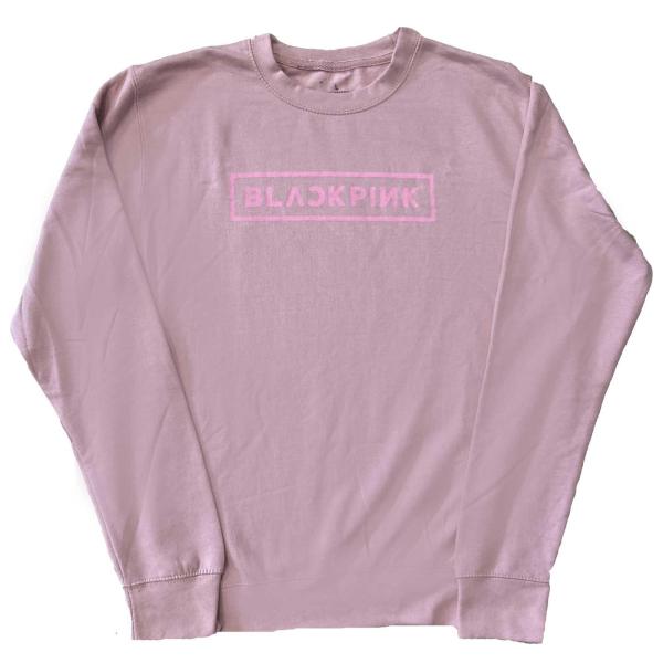 　トレーナー　スウェット　BLACKPINK　長袖　ブラック　コットン ブラックピンク) BlackPink オフィシャル商品 ユニセックス ロゴ