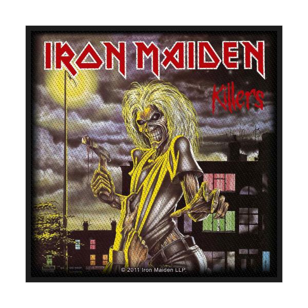 (アイアン・メイデン) Iron Maiden オフィシャル商品 Killers ワッペン スタンダード パッチ RO4722 (ブラック/レッド)
