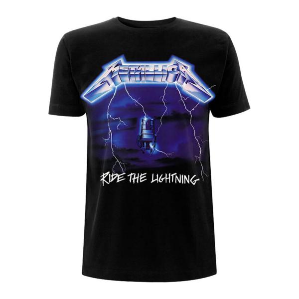 (メタリカ) MeTallica オフィシャル商品 ユニセックス Ride The Lightning Tシャツ トラック バックプリント 半袖 トッ