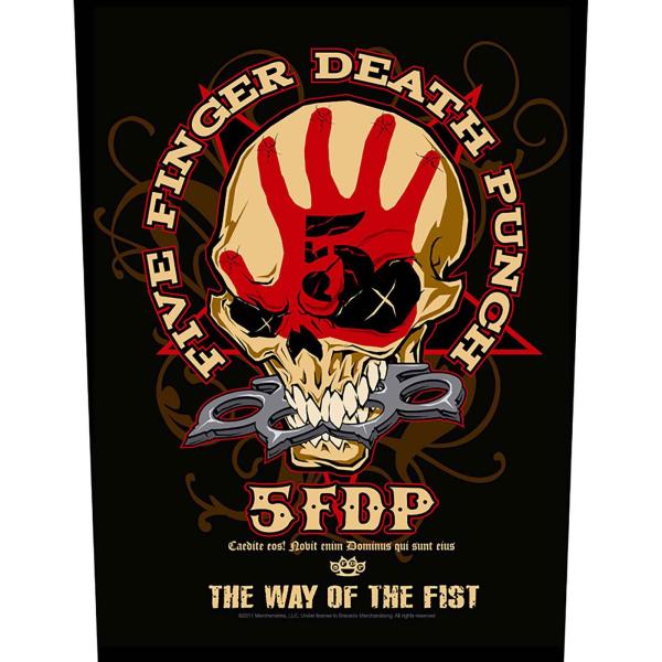 (ファイヴ・フィンガー・デス・パンチ) Five Finger Death Punch オフィシャル商品 The Way Of The Fist ワッペン パッチ RO8