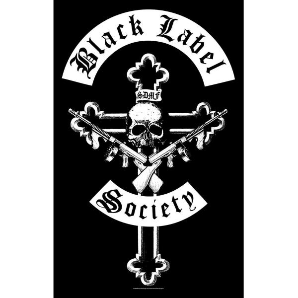(ブラック・レーベル・ソサイアティ) Black Label Society オフィシャル商品 Mafia テキスタイルポスター 布製 ポスタ