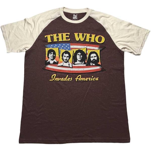 ザ・フー) The Who オフィシャル商品 ユニセックス Invades America T 