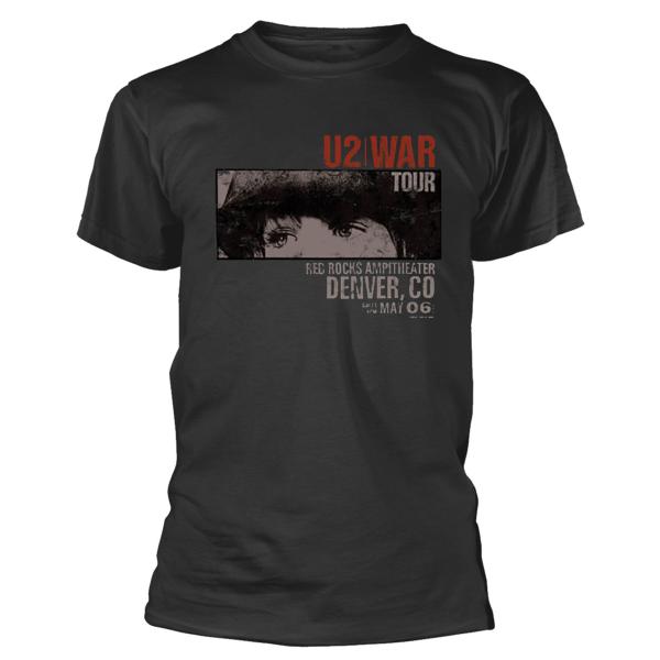 ユートゥー) U2 オフィシャル商品 ユニセックス War Red Rocks Tシャツ