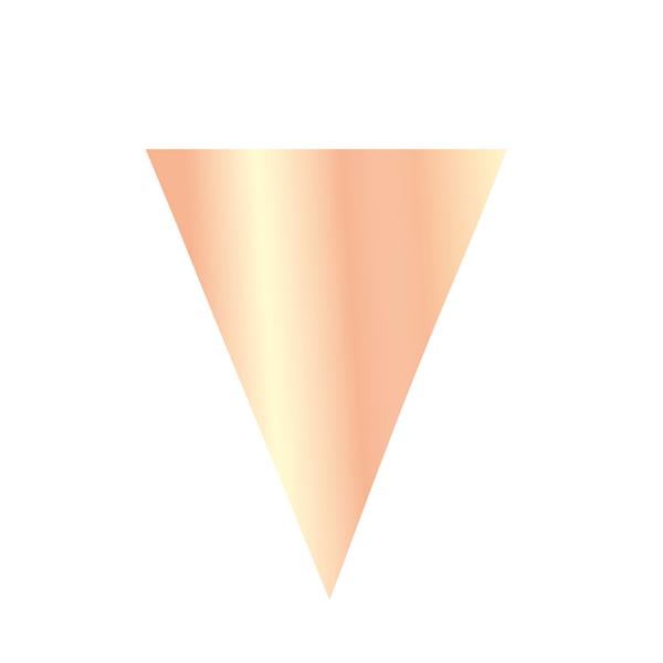 三角旗のデコレーション。旗20枚つき。旗サイズ: 20 x 30cm。長さ: 10m。