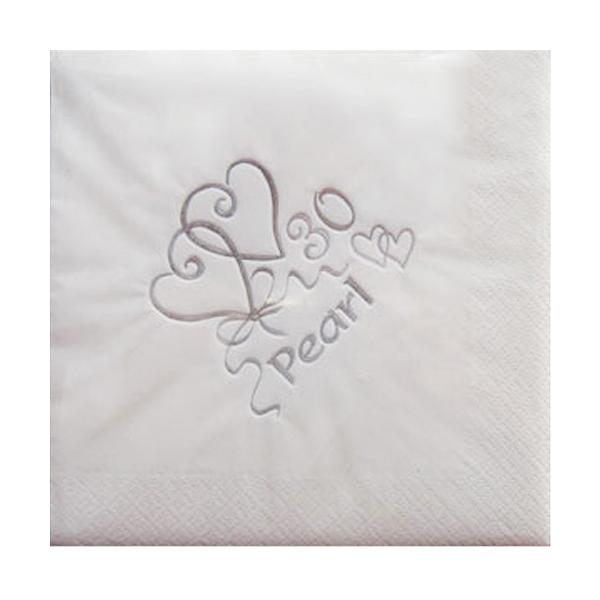 紙ナプキン15枚セット。プリント入り。3枚重ね。サイズ:33cm。NPK Napkins Ltd。