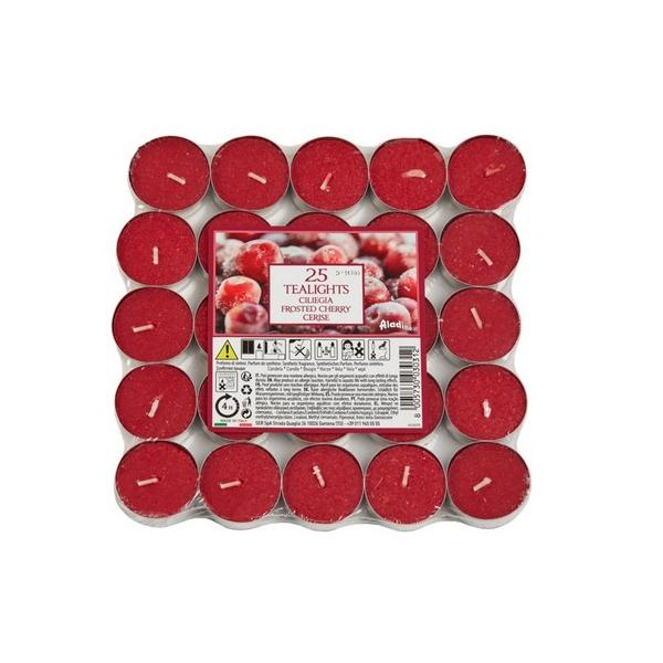 フロストチェリーの香り。デザイン: 無地。燃焼時間: 最長4時間。