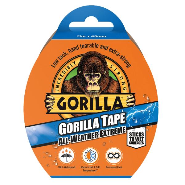 (ゴリラ) Gorilla 全天候向け 自己粘着 テープ ツール DIY 資材 ST9234 (ブラック)