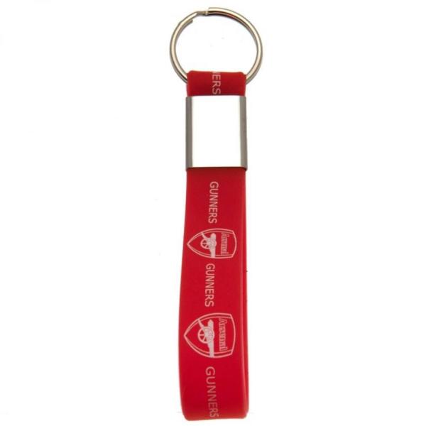 アーセナル フットボールクラブ Arsenal FC オフィシャル商品 シリコン キーリング キーホルダー TA1052 (レッド)