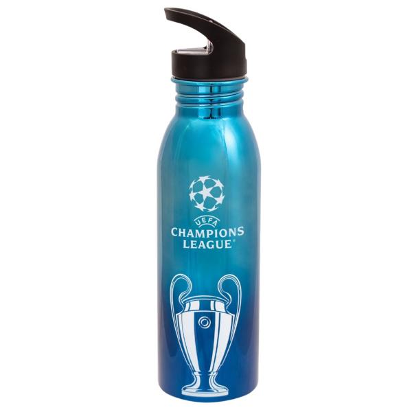 UEFA 欧州サッカー連盟 チャンピオンズリーグ オフィシャル商品 ウォーターボトル メタリック UV 水筒 TA13620 (メ