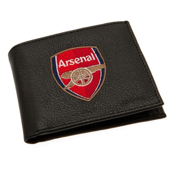 アーセナル フットボールクラブ Arsenal FC オフィシャル商品 メンズ クレスト刺しゅう 合皮財布 PUレザー ウォレ